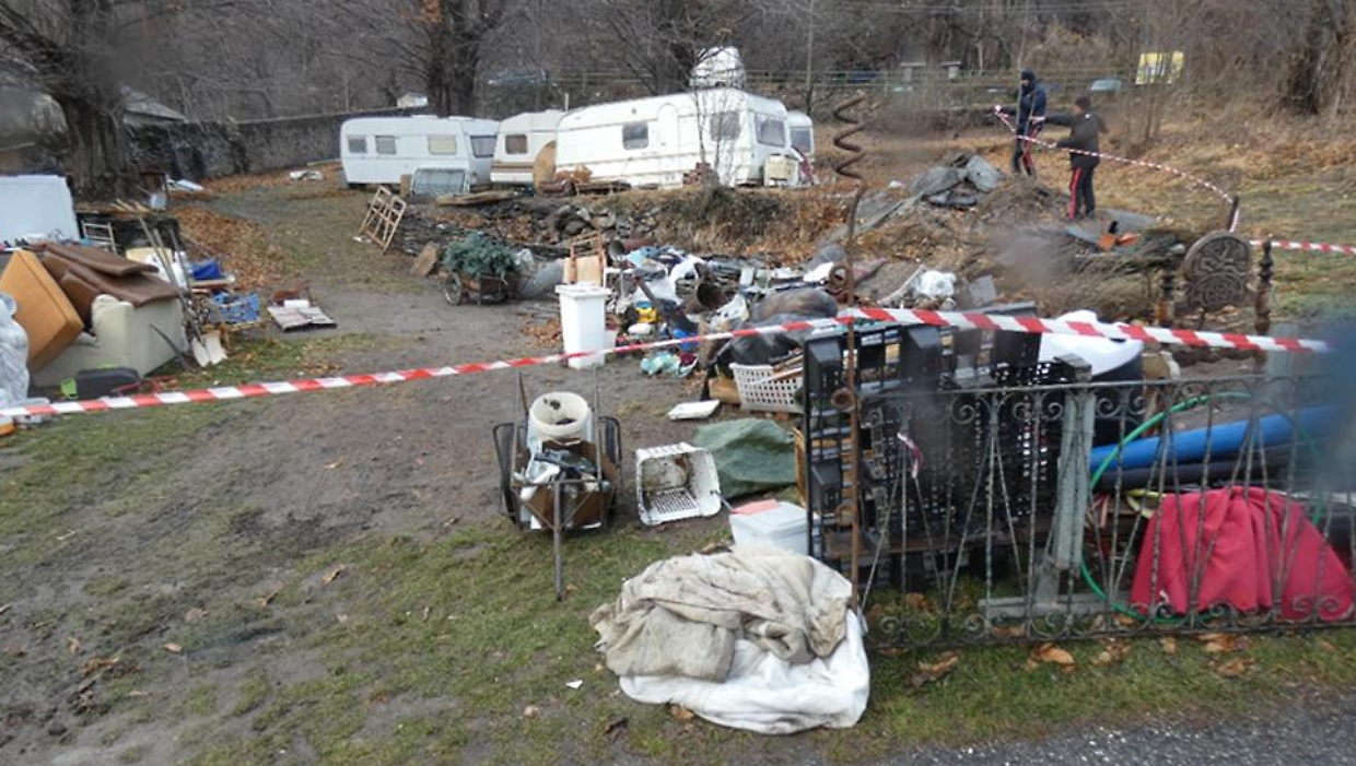 Il sequestro dell'area