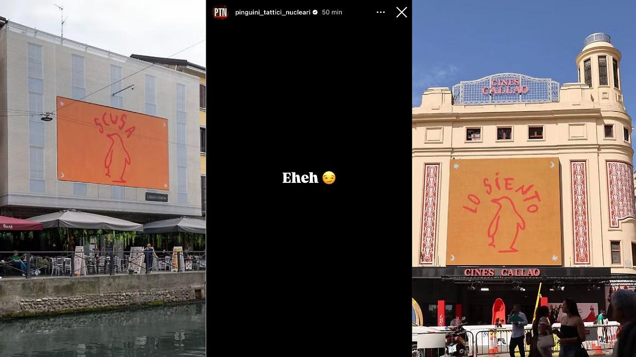 I Pinguini Tattici Nucleari &ldquo;chiedono scusa&rdquo; a Milano, Londra e Madrid: ecco cosa c&rsquo;&egrave; dietro le affissioni misteriose