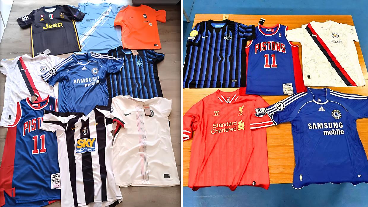 La maglie sportive erano taroccate: maxi sequestro da 700mila euro a Leini