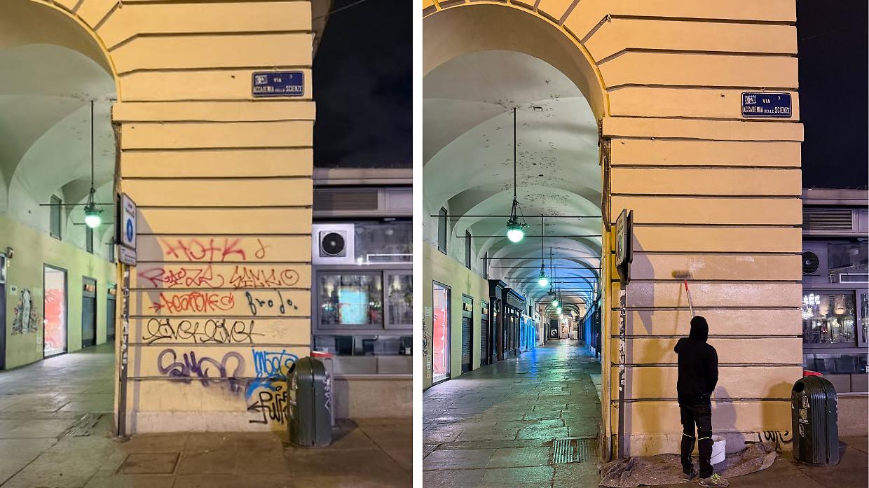Ghost Pit&ugrave;r a Torino: l&rsquo;imbianchino anonimo che cancella i graffiti