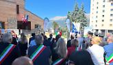 Nuova scuola di Sauze d'Oulx, taglio del nastro col ministro