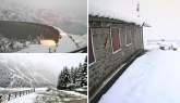 Strade chiuse per la forte nevicata: «E' la più grande nevicata a bassa quota a settembre degli ultimi 30 anni»