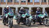 La polizia locale inaugura le prime tre motociclette elettriche