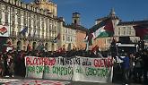 Presidio pro-Pal a Torino contro la conferenza di Forza Italia sulla casa