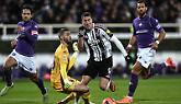 Vlahovic in Fiorentina-Juventus 1-1 (foto Getty Images)