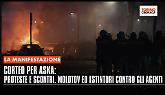 Corteo per Aska: proteste e scontri. Molotov ed estintori contro gli agenti