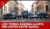Torino, il corteo dei centri social per Askatasuna DIRETTA VIDEO