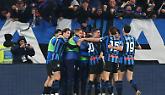 L'esultanza dei nerazzurri in Atalanta-Juventus 3-0 (foto Getty Image)