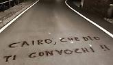 Scritte contro Cairo, raccolta fondi per il 72enne denunciato