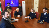La firma del protocollo d'intesa in questura