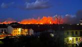 Fiamme e vento forte sulla Vauda, rogo incontrollabile tra San Carlo e Front
