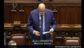 Iran, l'informativa del ministro Guido Crosetto alla Camera LIVE