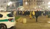Piazza Carlo Alberto, manifestazione a sostegno del popolo iraniano con bandiere di Usa e Israele