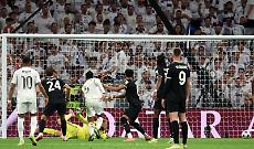 Il gol di Bellingham in Real-Juve 1-0 (foto GettyImage)