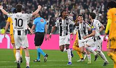 L'esultanza di Thuram durante Juventus-Pisa 4-0