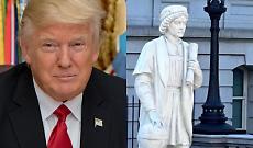 Trump installa la statua di Cristoforo Colombo vicino alla Casa Bianca: &ldquo;E&rsquo; un eroe. Voi italiani mi amerete&rdquo;