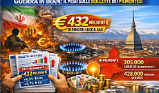 Bollette, la guerra costa ai piemontesi 432 milioni di euro. Oltre 400mila persone in povert&agrave; energetica