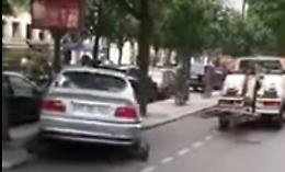 Carro attrezzi pasticcione: l'auto scappa via