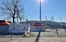 Torino, inaugurato il centro vaccinale all'hotspot dell'Allianz Stadium [LE FOTO]
