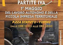Torino Tricolore, Primo Maggio in piazza Statuto a sostegno di autonomi e partite iva