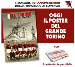 Oggi in edicola con CronacaQui il poster del Grande Torino