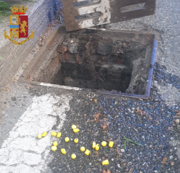 Braccato dagli agenti, non riesce a deglutire gli ovuli pieni di droga e li getta nel tombino. Acciuffato [LE FOTO]