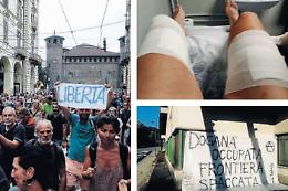 No Pass e No Tav, un sabato di proteste: scontri in Valle, bomba ferisce agente [VIDEO]