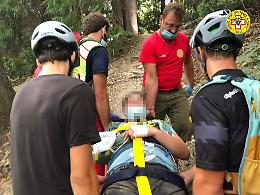 Incidente in Collina: biker salvato dal soccorso alpino [LE FOTO]