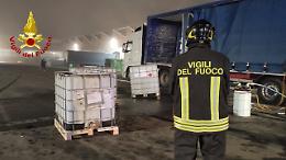 Nichelino, perdita di solvente infiammabile da una cisterna: intervento di messa in sicurezza della zona