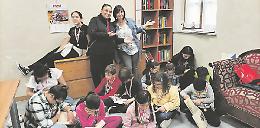 La piccola biblioteca del borgo nella sacrestia della parrocchia