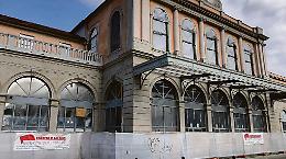 Giù l’ingresso dell’ex stazione: il viale della Spina cambia volto