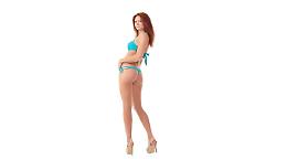 Sfoggia il nuovo bikini azzurro