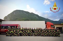 Vigili del fuoco, esercitazione congiunta Italia-Francia nell'Alta Savoia