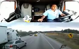 Sorpasso spericolato, carambola in autostrada
