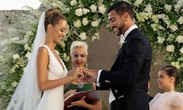 Varga-Pellè, finalmente sposi: le nozze da favola ad Ostuni
