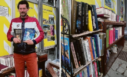 Jan, il clochard “bibliotecario” alla fermata dismessa del tram