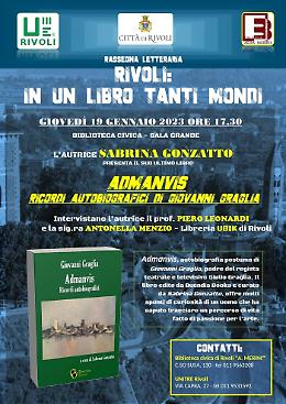 Giovedì 19 a Rivoli la presentazione dell'ultimo libro di Sabrina Gonzatto