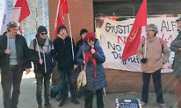 Caso Cospito, presidio di "Potere al Popolo" al Tribunale di Torino [VIDEO]