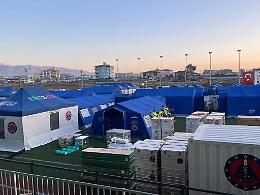 Terremoto, il Piemonte in soccorso della Turchia: aperto l'ospedale da campo Emt2 ad Antiochia [LE FOTO]