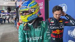 Perez e Alonso in prima fila, Max rompe e parte 12°