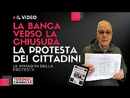 La banca rischia la chiusura, il quartiere in rivolta [IL VIDEO]