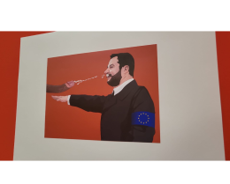 Matteo Salvini, il saluto romano e l'opera «penosa»