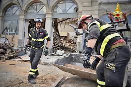 Continua la  ricerca dei corpi tra le macerie di Porta Susa (LE IMMAGINI)