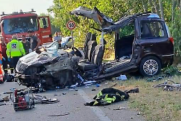 Incidente a Trana: auto contro un Tir. Un ferito 