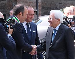 Il presidente Mattarella a Torino, all'Arsenale della Pace e al Polo del 900