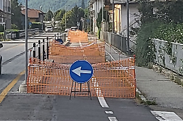 Cantieri eterni per la pista ciclabile della Val Chisone