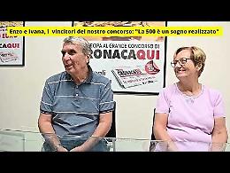 «La 500 è un sogno realizzato». La felicità di Enzo e Ivana, baciati dalla dea bendata