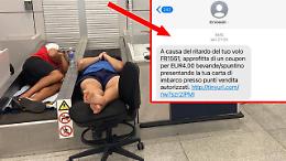 «Hai perso il volo? Eccoti 4 euro», l'SMS shock di Ryanair 