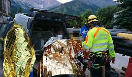 Migranti soccorsi in montagna: uno è caduto e ha sbattuto la testa