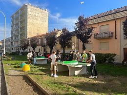 Tavoli da ping-pong e panchine, ecco la nuova area pedonale